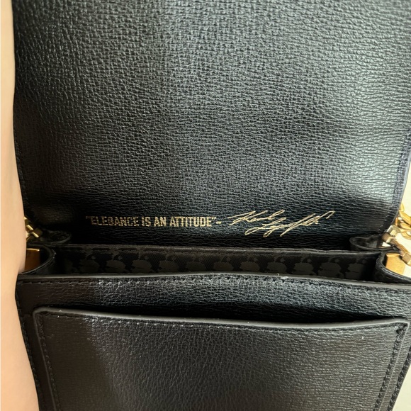 KARL LAGERFELD PARIS Corinne Leather Crossbody Bag - Picture 7 of 9